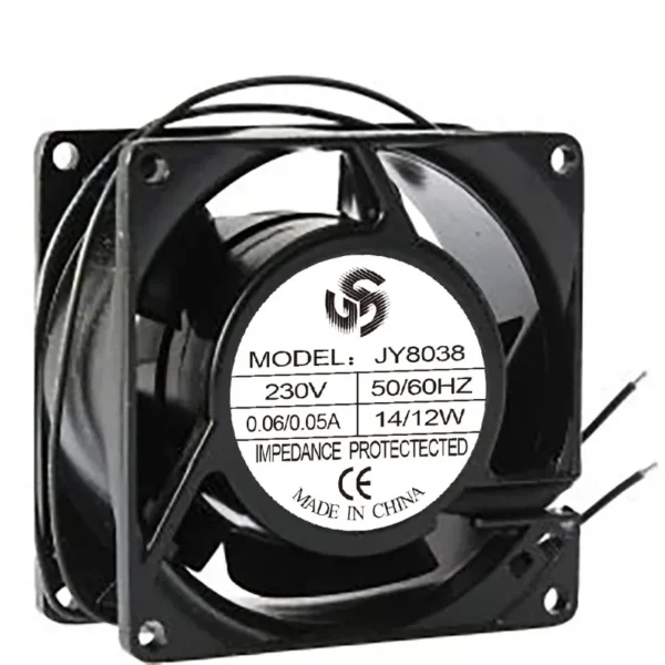 Duct Axial Fan, 80x80x38mm, IP55, 110-240V, Plastic - view 3