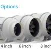 Duct Axial Fan, Inline, 220-240V, Plastic, Roof - view 5