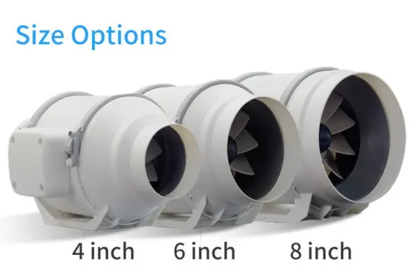 Duct Axial Fan, Inline, 220-240V, Plastic, Roof - view 5