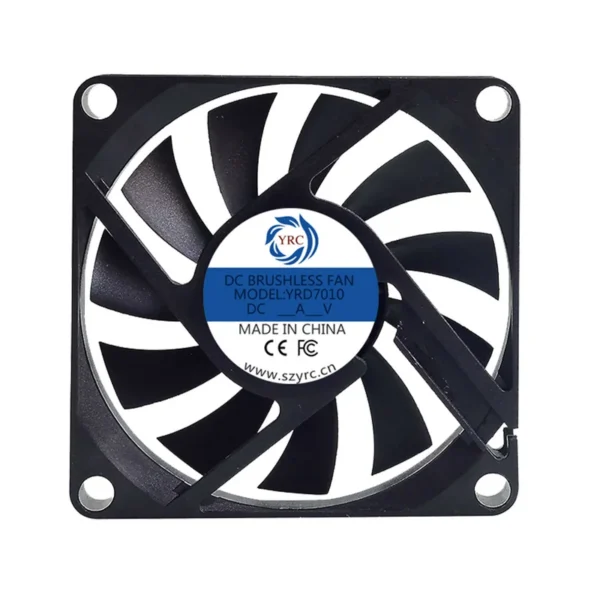 Duct Axial Fan, YRD7010, Brushless, 70x70x10mm, 12V/24V - view 2
