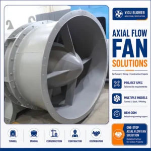 Duct Axial Jet Fan, Steel, 380v ±15%, Electric