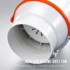 Duct Booster Exhaust Fan, ABS, 250mm, Ceiling - view 4