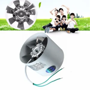 Duct Booster Vent Fan, 220V, 20W, Inline