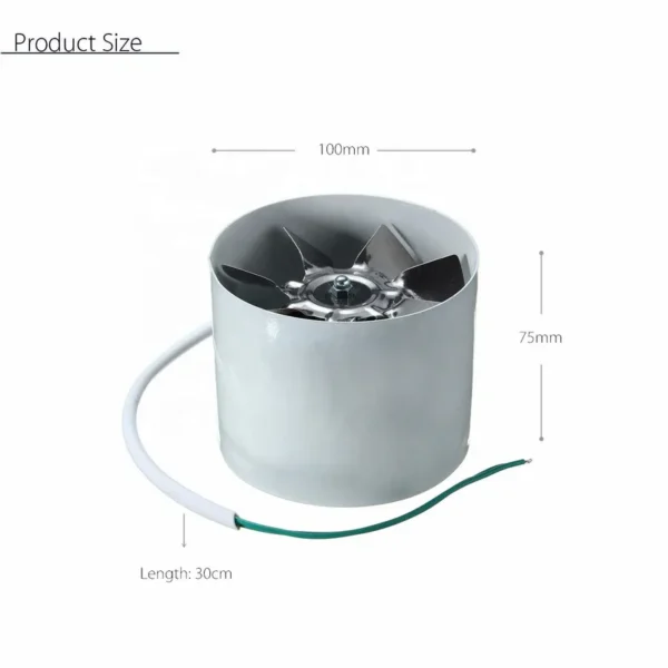 Duct Booster Vent Fan, 220V, 20W, Inline - view 5