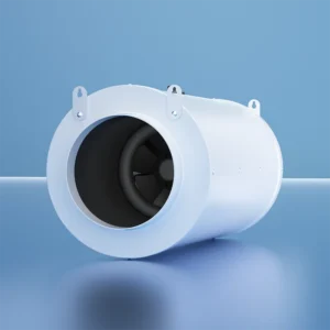 Duct Booster Vent Fan, Inline, 110v -120v, Plastic
