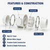 Duct Booster Ventilation Fan, 220V - view 3
