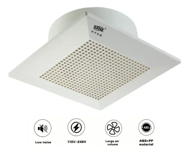 Duct Exhaust Fan, 110V-240V, 500CFM