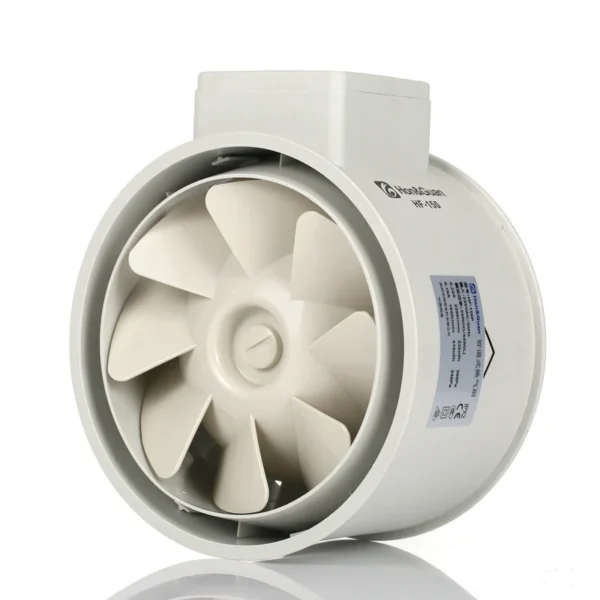 Duct Exhaust Ventilation Fan, 220, Plastic, Ceiling - view 4
