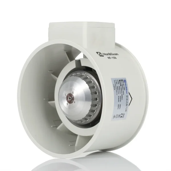 Duct Exhaust Ventilation Fan, 220, Plastic, Ceiling - view 5