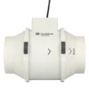 Duct Exhaust Ventilation Fan, 220, Plastic, Ceiling - view 6