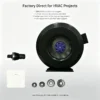 Duct Fan, 100mm, 220V, Plastic, Centrifugal - view 6