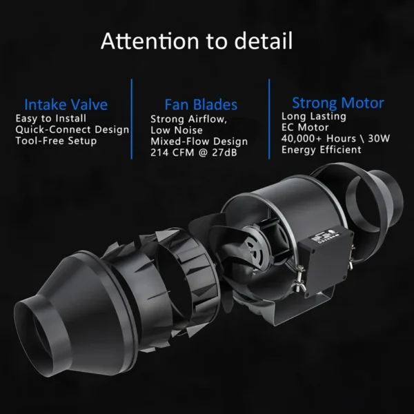 Duct Fan, 100mm, 363 - view 4