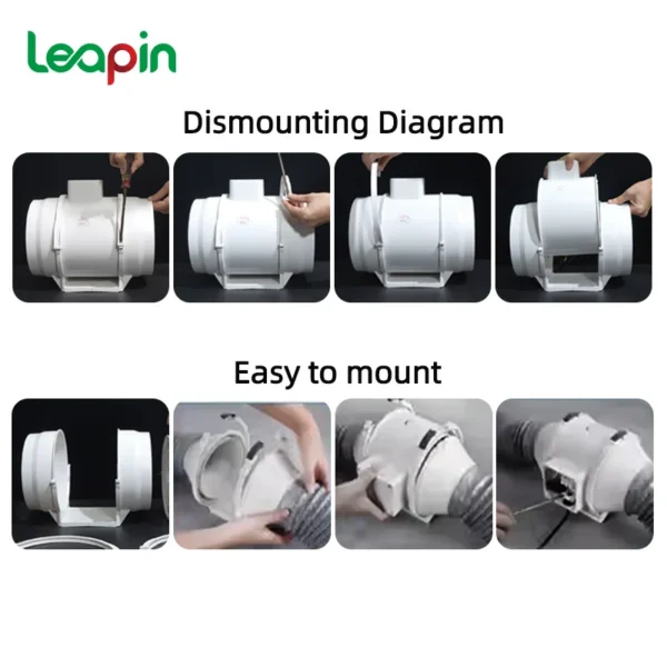 Duct Fan, 130, CFM, Inline - view 4
