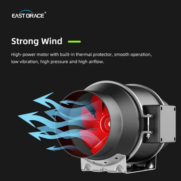 Duct Fan, 205, CFM, 0-10V, Wall - view 6