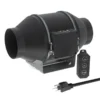 Duct Fan, 214, CFM, 27dB, 10-Speed