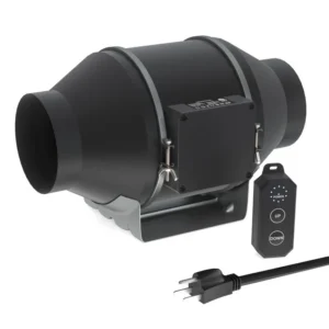 Duct Fan, 214, CFM, 27dB, 10-Speed