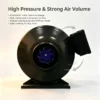 Duct Fan, 220V, Centrifugal, Plastic - view 2