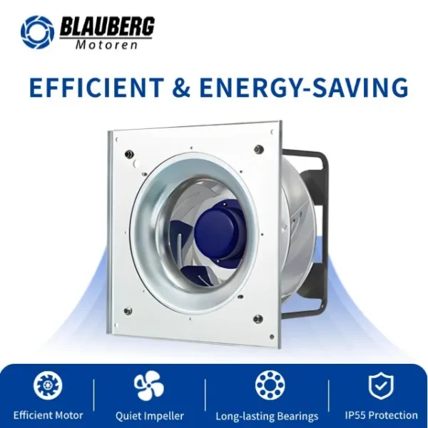 Duct Fan, 310mm, Centrifugal, IP55, 24V/48V - view 2