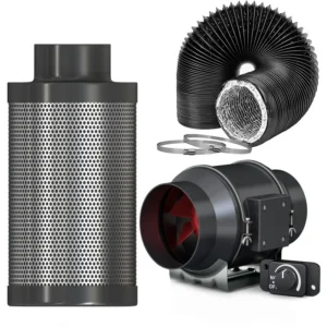 Duct Fan, 350, CFM, 0-100%, Aluminum