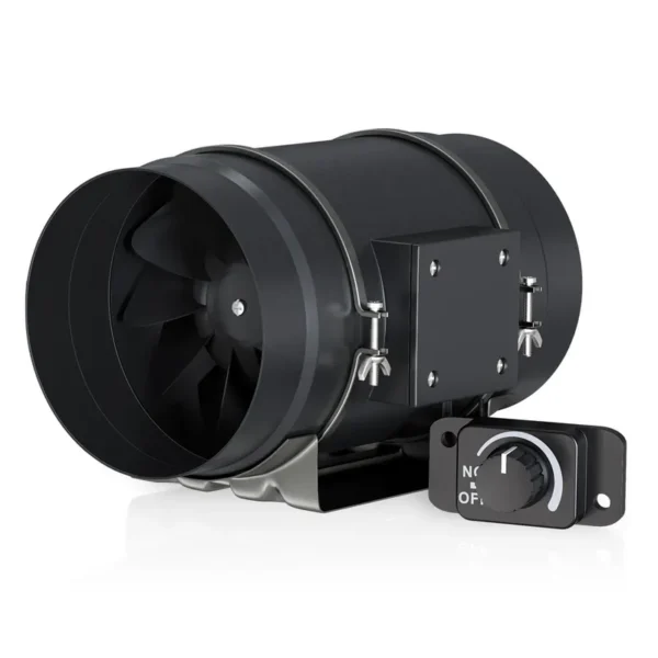 Duct Fan, 830, CFM, 0-100%, Aluminum - view 2
