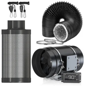 Duct Fan, 830, CFM, Aluminum