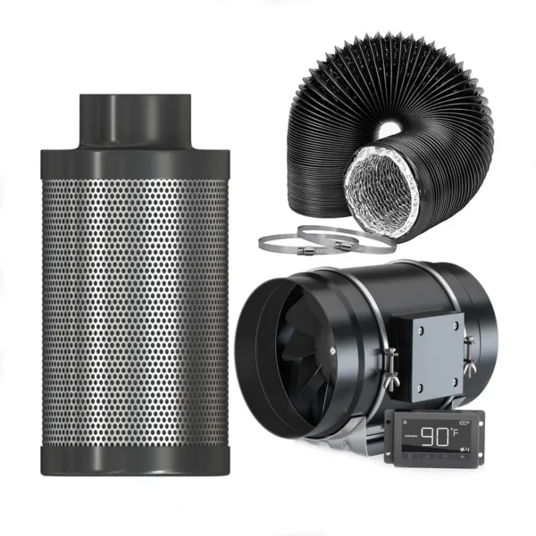 Duct Fan, 830, CFM, Aluminum