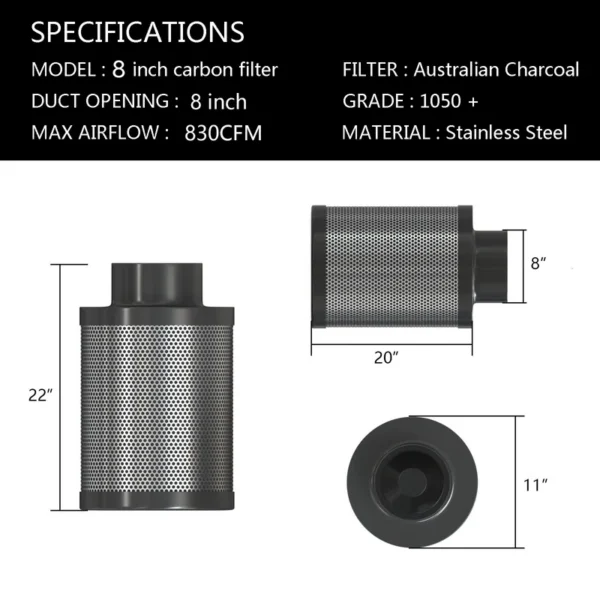 Duct Fan, 830, CFM, Aluminum - view 5