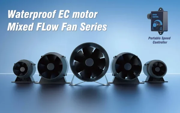 Duct Fan Boosters, Plastic, Inline, HVAC, Waterproof - view 2