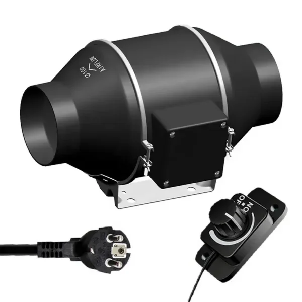 Duct Fan Boosters, Wall, 220~240V, 212 CFM