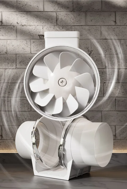 Duct Fan, Cast, Axial, 220-240V - view 3