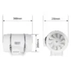 Duct Fan, Inline, A.C. Source - view 2