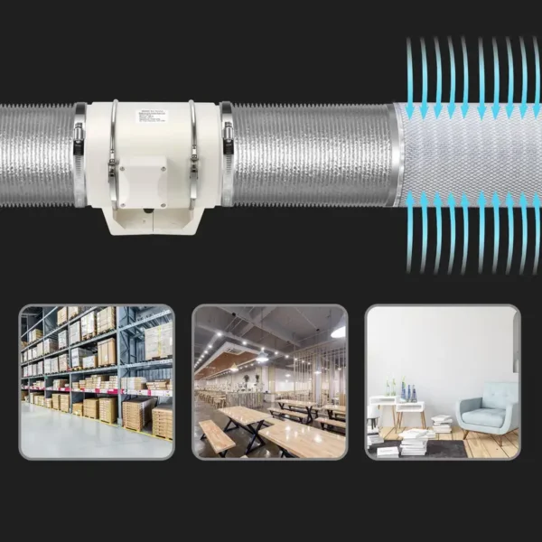 Duct Fan, Inline, A.C. Source - view 4