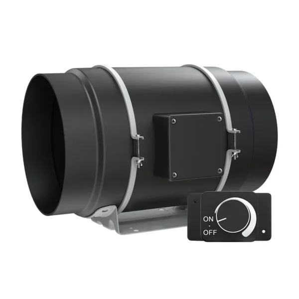 Duct Fan, LONGWELL, 4''-12'', 110-240V, Plastic - view 4