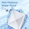 Duct Fan, Waterproof, Axial, Solar, Ceiling - view 4