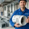 Duct Inline Fan, 736, CFM, HVAC