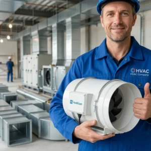 Duct Inline Fan, 736, CFM, HVAC