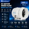 Duct Inline Fan, 736, CFM, HVAC - view 2
