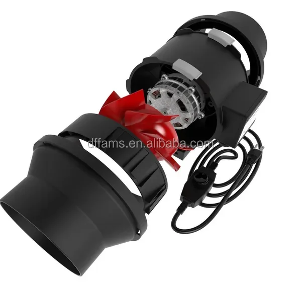 Duct Inline Garden Extractor, Plastic, Centrifugal