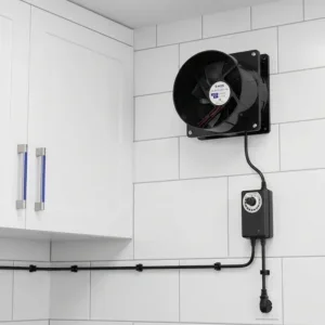 Duct Ventilation Exhaust Fan, 12cm, 12V, Solar