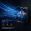 Duct Ventilation Exhaust Fan, Portable, 120mm, Inline - view 6