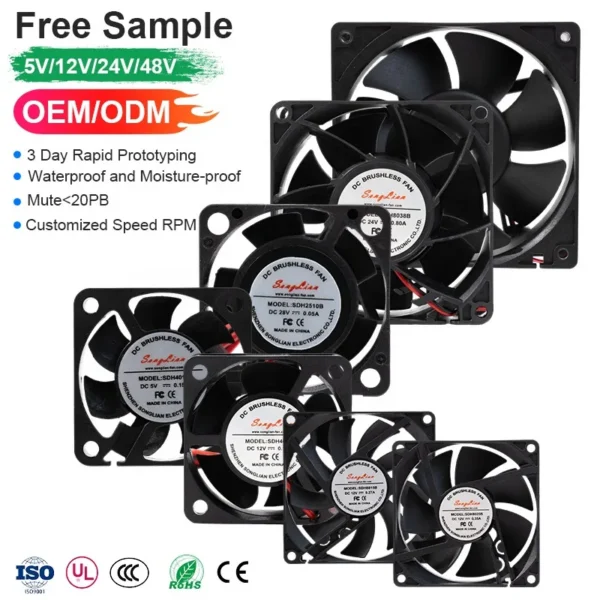 Durable Metal Axial Fan, 4CM, 22CM - view 2
