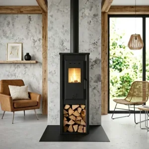 Durable Wood Burning Stove, R0602A, Steel
