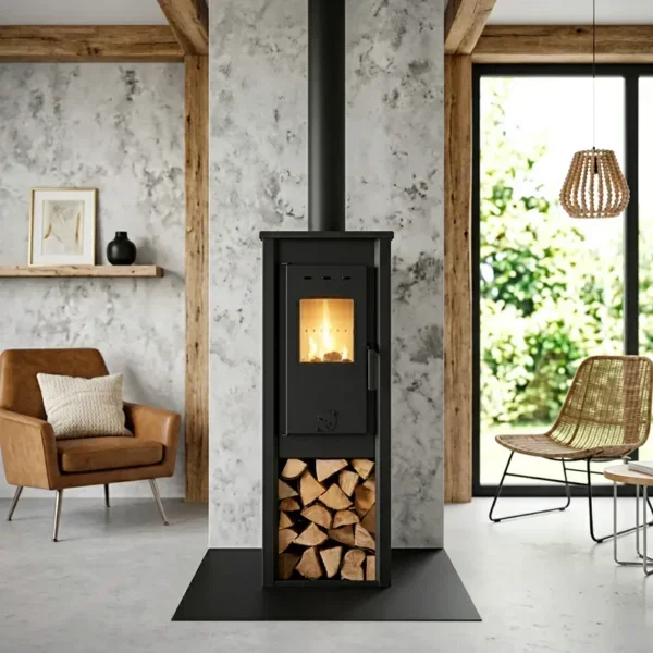 Durable Wood Burning Stove, R0602A, Steel
