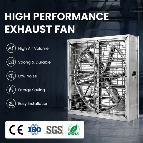 Duty Industrial Exhaust Fan, Stainless, Steel - view 2