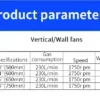 Duty Industrial Exhaust Fan, Wall, 650/750mm - view 6