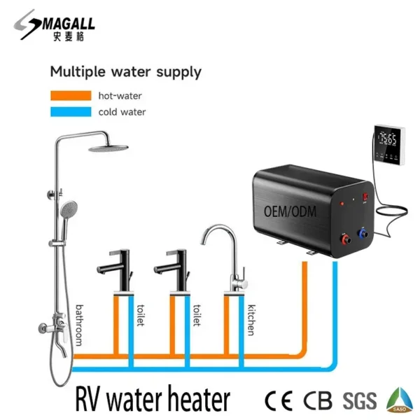 Eau Water Heater, 15liter, 12v, Stainless, Steel