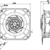 ebmpapst K3G190-RD45-03 Radial Blade Fan, 200-240V, 4120 min - view 3