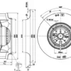 ebmpapst R2E220-RA38-32 220mm Centrifugal Fan, 230V, Aluminium - view 3