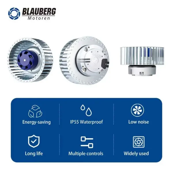 Ec Motors, 160mm, 155W, Centrifugal, 230V - view 2