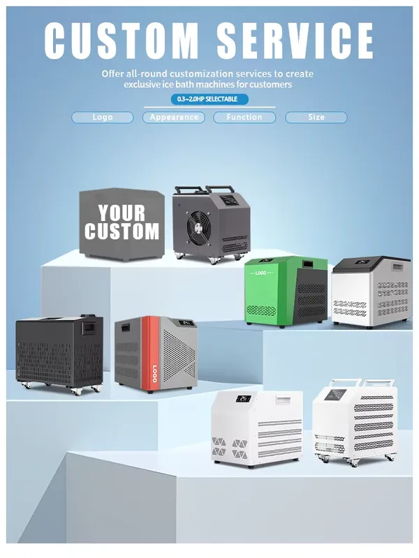 Eco-friendly Ice Bath Chiller, 1.5HP, R410A, Stainless, Steel - view 4
